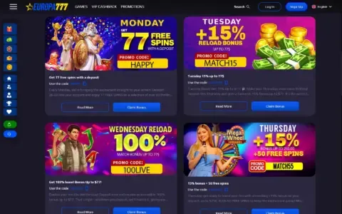 Europa777 Casino Promotions