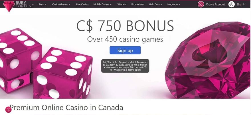 Ruby Fortune Casino Banner