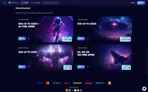 Spinjo Casino Promotions