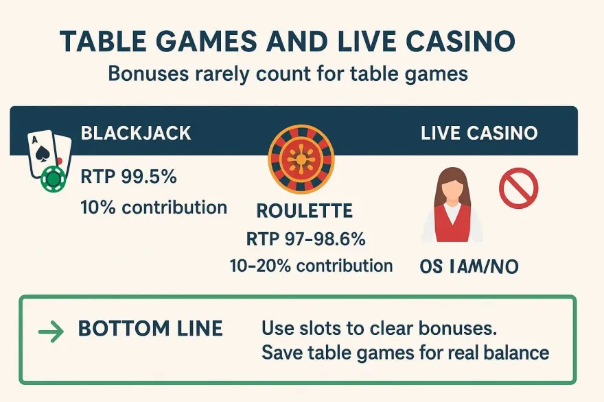 Table Games and Live Casino