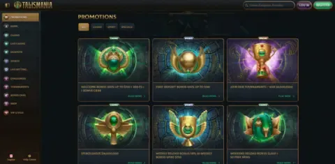 Talismania Casino Promotions