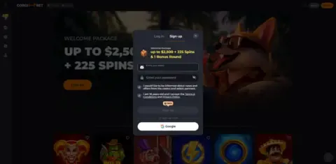 Corgibet Casino Welcome Bonus Package