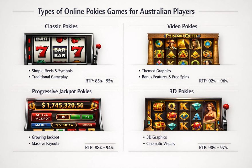 Pokie Game Types and Their Core Features