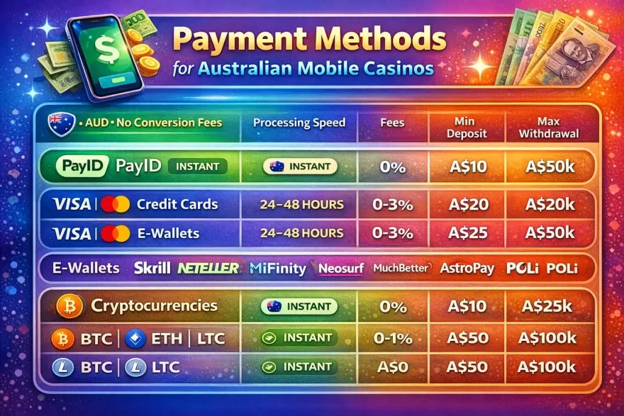 Australian-Friendly Payment Methods for Mobile Casinos