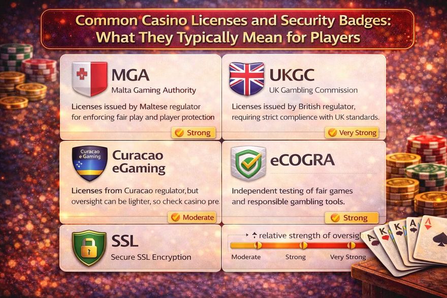 Common Casino Licenses and Security Badges