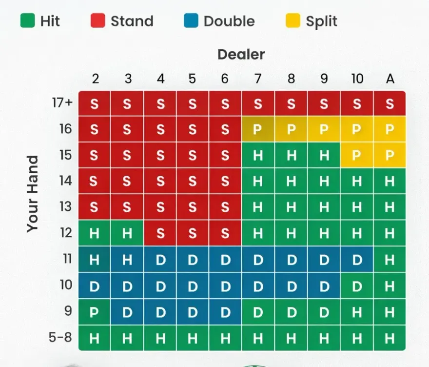 Basic Strategy Charts and How to Use Them
