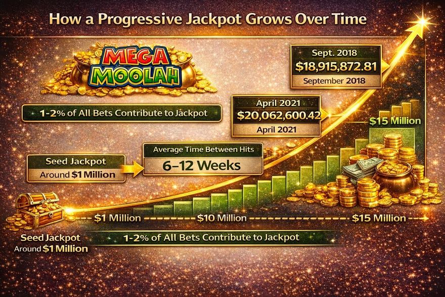 How a Progressive Jackpot Grows Over Time
