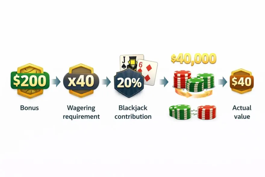 Online Blackjack Bonuses and Wagering Requirements