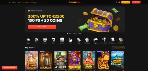 Megarich Casino Free Spins