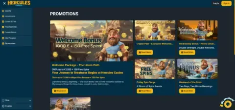 Hercules Casino Promotions