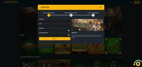 Hercules Casino Welcome Bonus Package