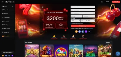 Extreme Casino Welcome Bonus Package