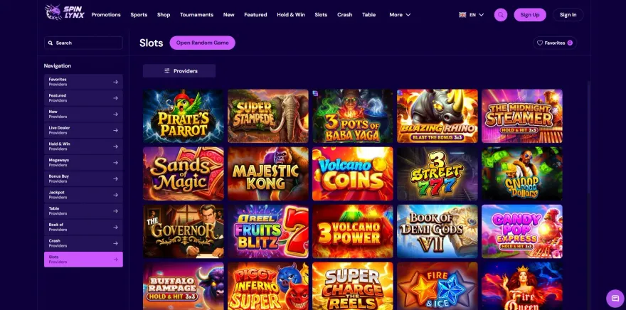 Spinlynx Casino Slots
