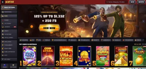 Wintino Casino Free Spins
