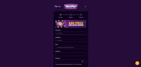 Slotsplus Casino Welcome Bonus Package