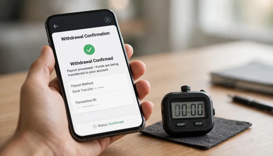 Live withdrawal test: timing the time it takes to withdraw from a casino