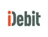 iDebit payment method logo in grey and orange text