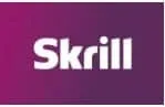 Skrill payment method logo in white text on purple