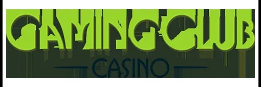 Gaming Club Casino brand logo on a dark background