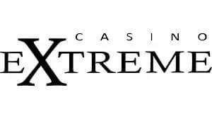 Casino Extreme logo in black serif lettering on a white background