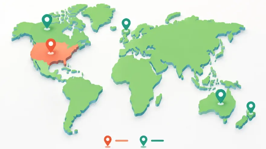 Isometric world map marking countries that tax casino winnings versus tax-free countries