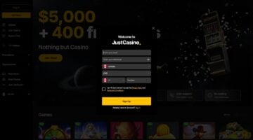 Justcasino Casino Welcome Bonus Package