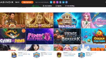 CasinoX online slots
