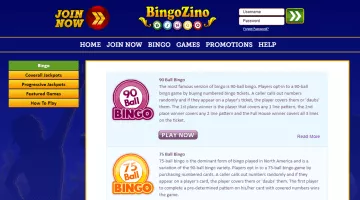 bingozino bingo games
