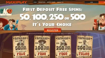 maxiplay casino free spins