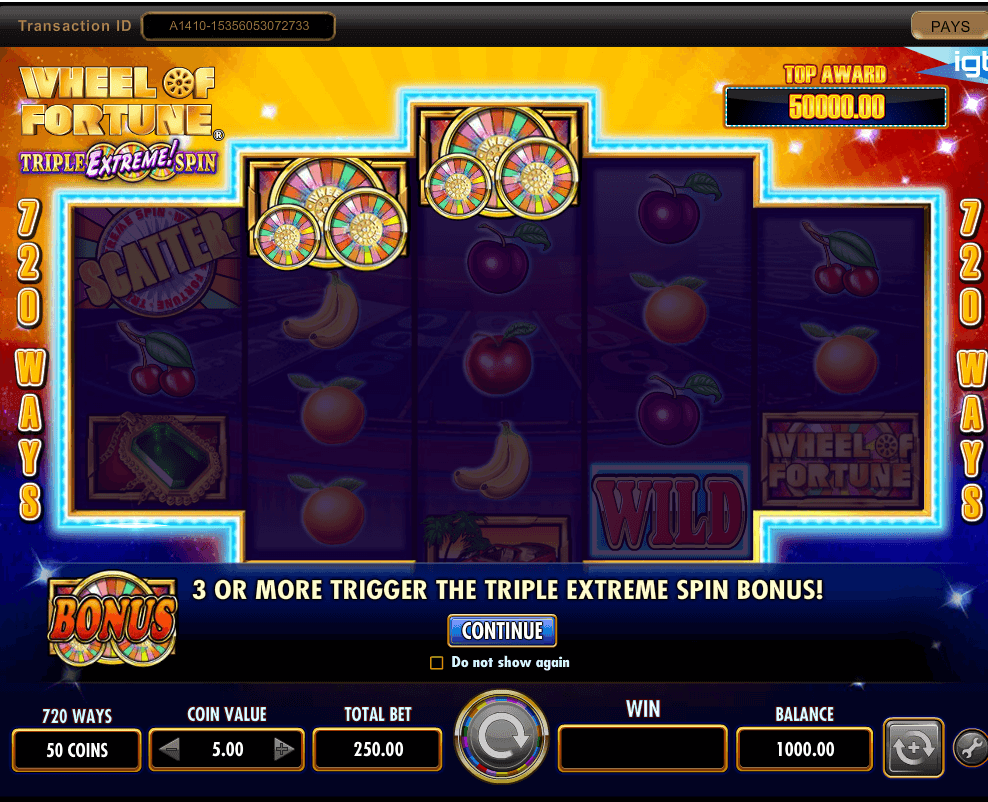 free wheel of fortune slot