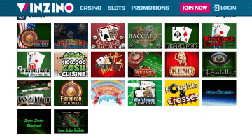 winzino casino games