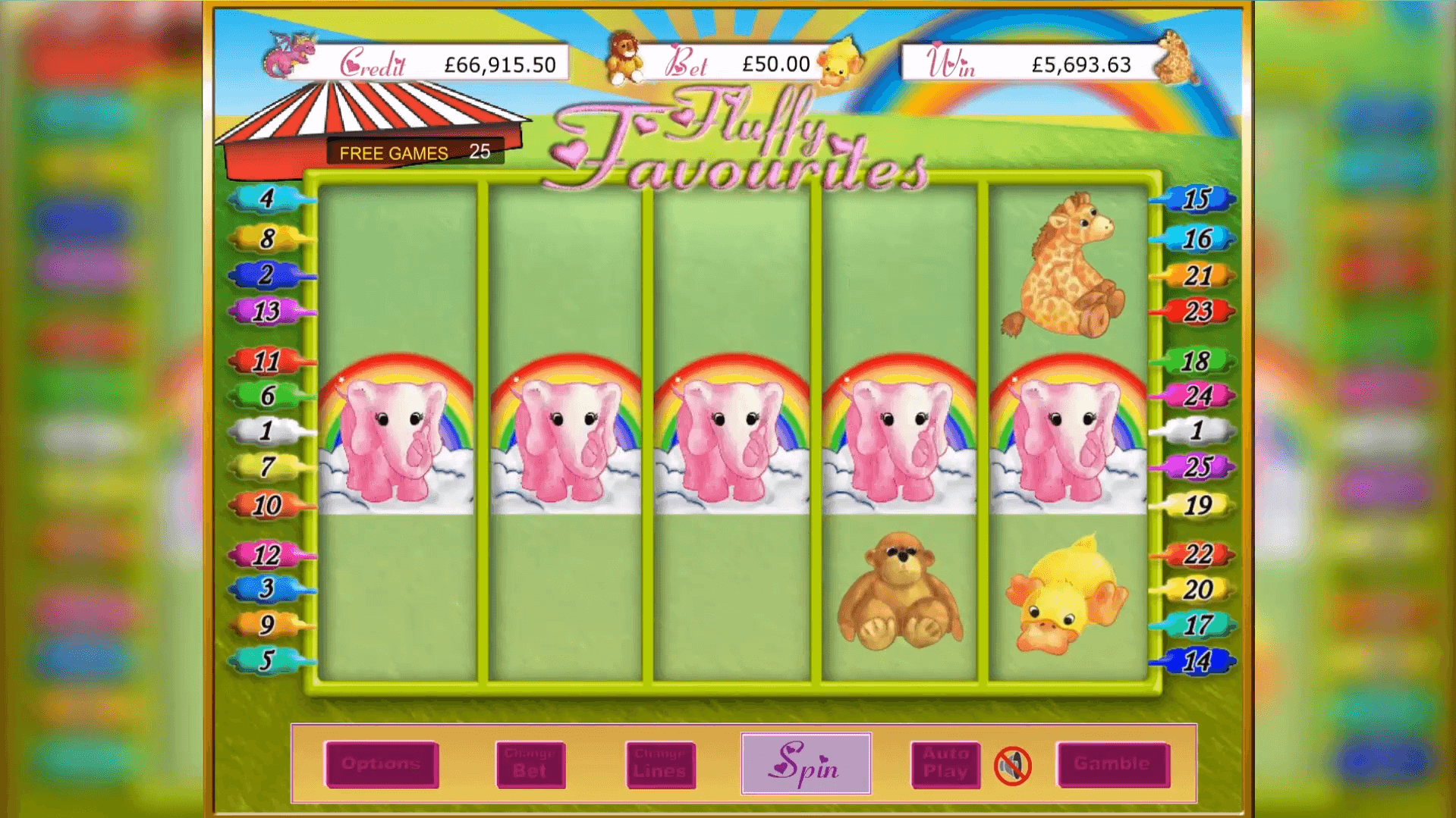Fluffy Favourites Slots