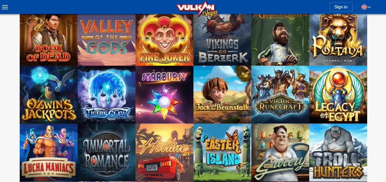 Vulkan Casino Online Casino Review