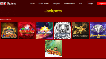Red spins casino jackpots