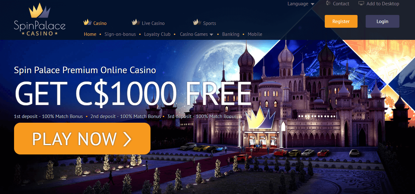 spin palace casino login