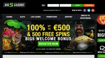 Big5 casino bonus
