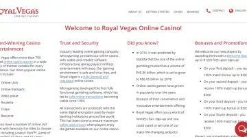 Royal Vegas casino promotions