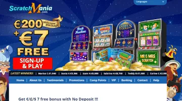 Scratch mania casino bonus