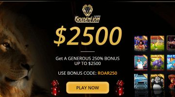 Golden Lion casino bonus