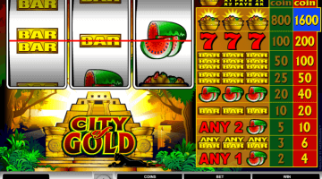 city of gold slot free spins