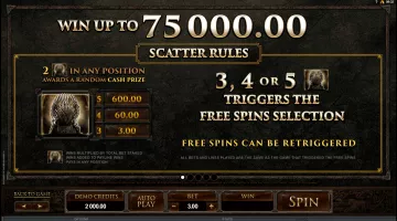 play Game of Thrones slot