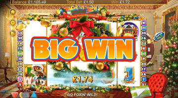 foxin’ wins a very foxin’ christmas slot game