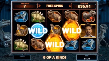jurassic world slot free spins
