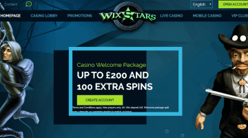 wixstars casino bonus
