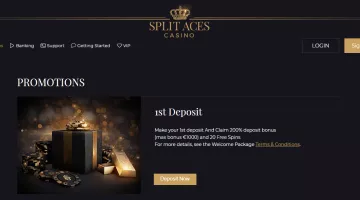 Split Aces casino promotions