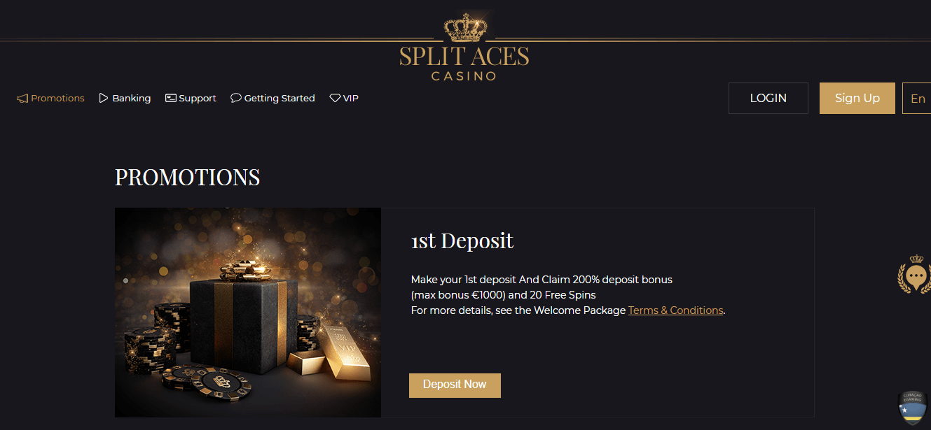 Split Aces Bonus Code