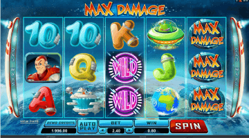 max damage slot free spins