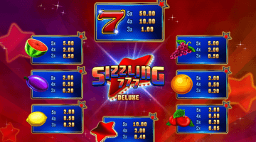 play Sizzling 777 Deluxe slot