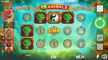 12 Animals slot free spins