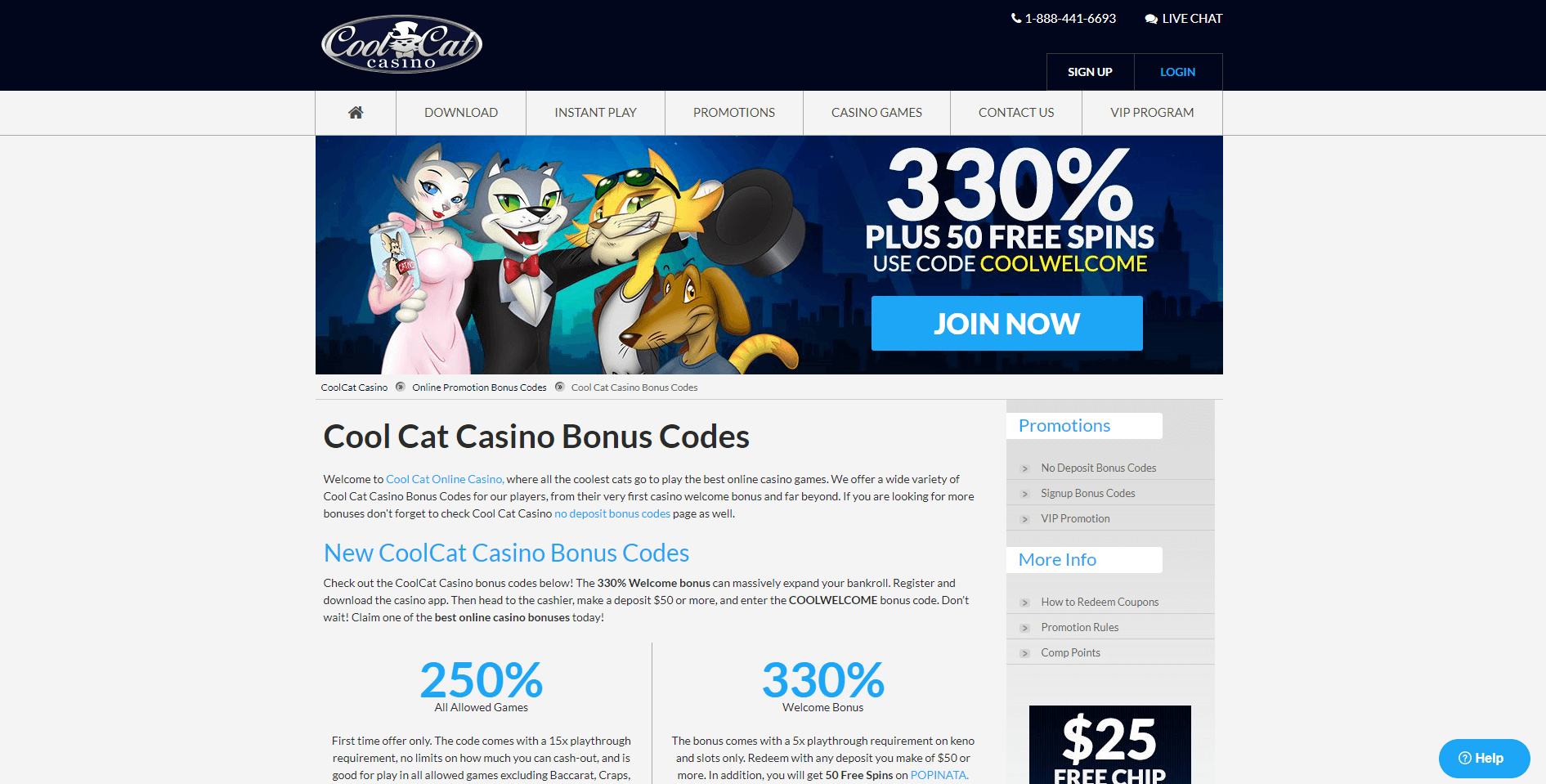 coolcat online casino no deposit codes